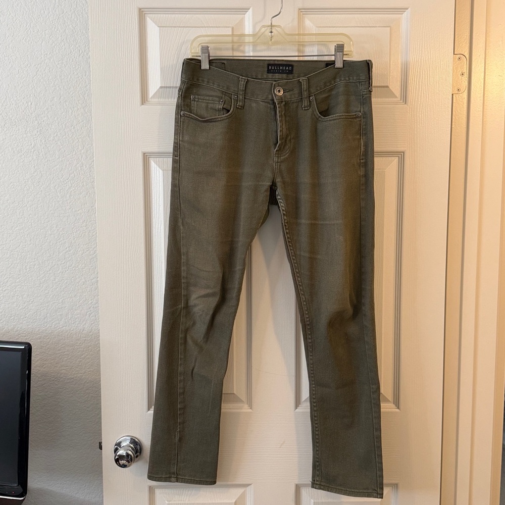Bullhead Olive Denim Pants